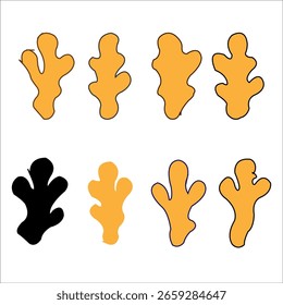 ginger silhouette icon design template