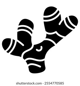 Ginger silhouette vector isolated on a white background.