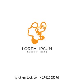 ginger skin care logo icon design template. Herbal spice vector design