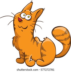 Ginger Tabby Cat Cartoon Vector Isolated Stock Vector (Royalty Free ...