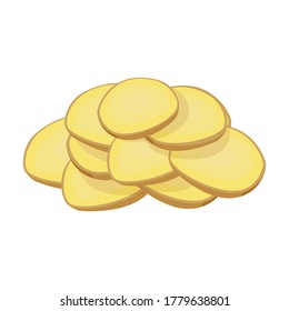 Ginger vector icon.Cartoon vector icon isolated on white background ginger.