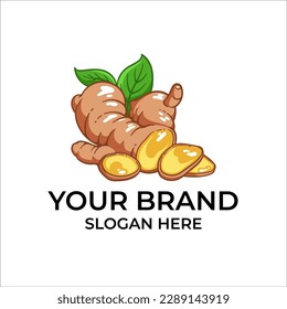 ginger vector template logo premium