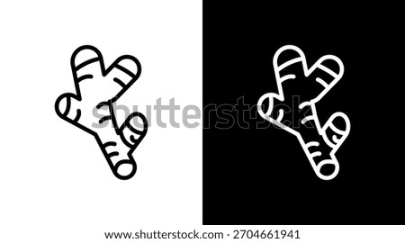 Ginger White Icon Set Design