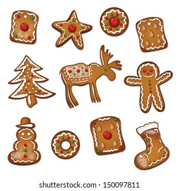 Gingerbread and biscuits for christmas, i love cookies.