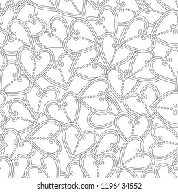 Gingerbread. Black and white illustration for coloring book or page. Christmas, holiday background.