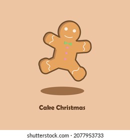 Gingerbread Christmas Cake Man Shaped Star Tree and Socks Chocolate Sweet Ginger Flavor