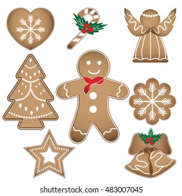 Gingerbread Christmas Cookies Icon