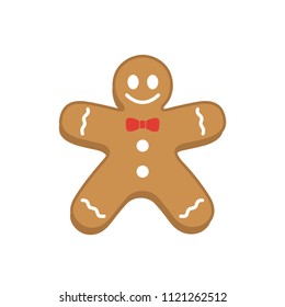 gingerbread - christmas icon vector