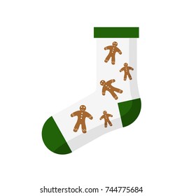 Gingerbread Christmas Sock
