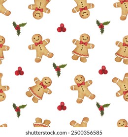 gingerbread, christmas, textile, cookie, cartoon, vector, illustration, ginger, toy, set, dog, pattern, food, holiday, child, baby, brown, sweet, xmas, gingerbread man, biscuit, winter, watercolor, is