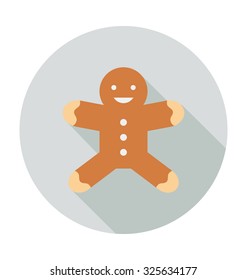 
Gingerbread Colored Vector Icon
