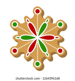 gingerbread cookie for christmas icon editable line detail