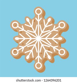 gingerbread cookie for christmas icon editable line detail