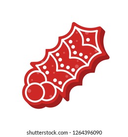 gingerbread cookie icon with detail.editable outline