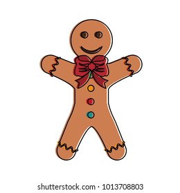 Gingerbread cookie isolated