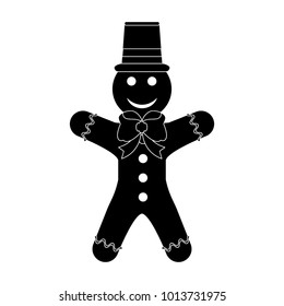 Gingerbread cookie isolated