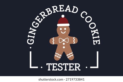 Biscoito de biscoito de gengibre Tester arte para T e suor