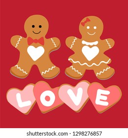 gingerbread cookie valentines day