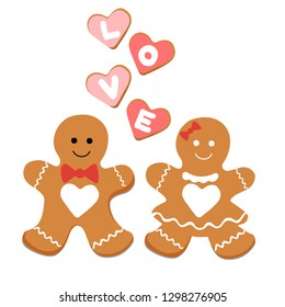 gingerbread cookie valentines day