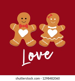 gingerbread cookie valentines day