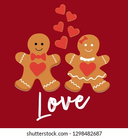 gingerbread cookie valentines day