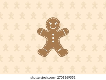gingerbread cookies background vector design