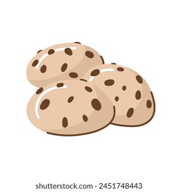 Gingerbread cookies bakery product. Vector illustration