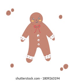 gingerbread cookies cartoon character christmas event december feast day illustration