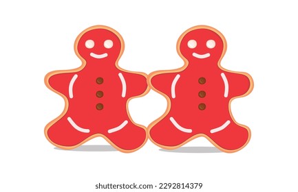 Gingerbread cookies with fruit cream 