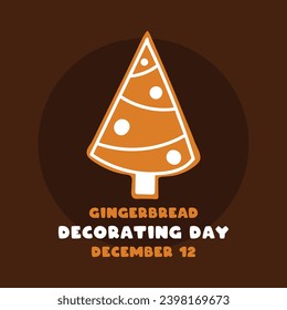 Gingerbread Decorating Day. December 12. Eps 10.