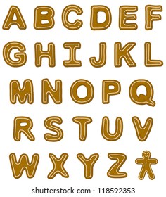 Gingerbread Font Letters