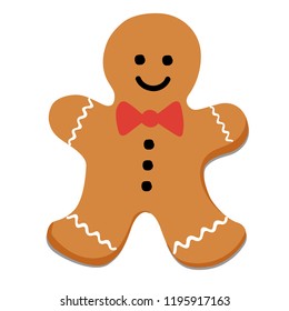 gingerbread gift celebration vector illustration 