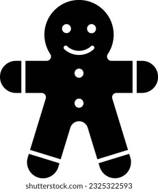 gingerbread ginger bread gingerbread man Christmas Glyph