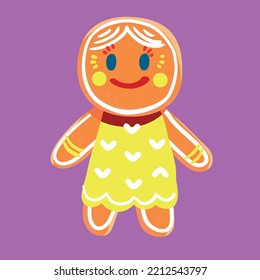 gingerbread girl - holiday treat for christmas