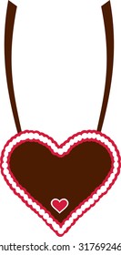 Gingerbread heart chain