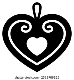 Gingerbread Heart icon para web, app, infográfico, etc