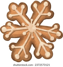 Galleta de galletas de las fiestas de los panes de jengibre o color de dibujo a mano de galletas se ven deliciosos y acogedores