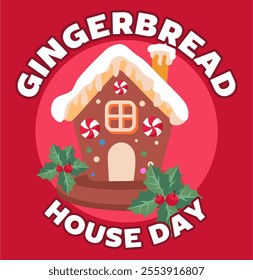 gingerbread house day with a gingerbread house