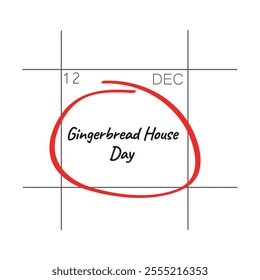 Gingerbread House Day, December 12.