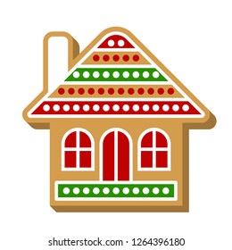 hand drawn vector doodle gingerbread house Stock Vector (Royalty Free