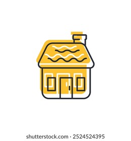 Gingerbread House icon vector illustration. Gingerbread House symbol isolated on white background