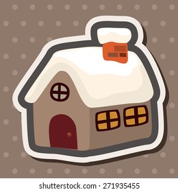 Gingerbread house theme elements