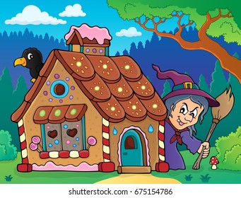 Gingerbread house theme image 3 - eps10 vector illustration.