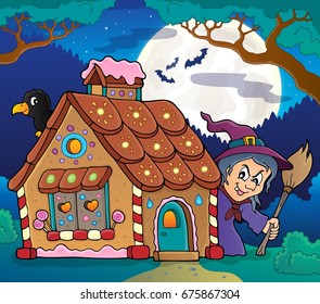Gingerbread house theme image 4 - eps10 vector illustration.