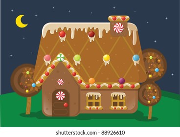 gingerbread house vector/illustration