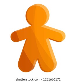 Gingerbread icon. Cartoon of gingerbread vector icon for web design isolated on white background