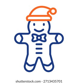 Gingerbread Icon Color Vector Illustration