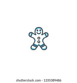 Gingerbread icon design. Gastronomy icon vector illustration design