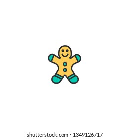 Gingerbread icon design. Gastronomy icon vector illustration