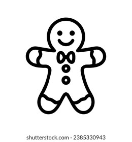 gingerbread icon illustration vector isolated